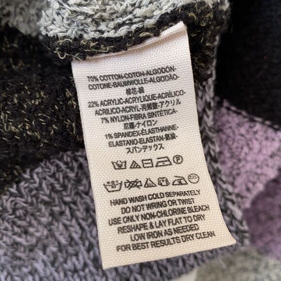 NWT-FREE People Candyland Black & Purple Sweater - Picture 11 of 11